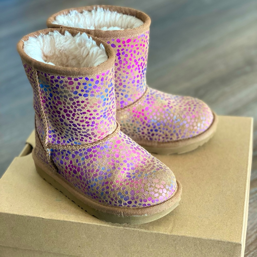 Toddler girl rainbow Ugg boots